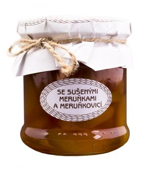 Medová chuťovka malá, se sušenými meruňkami a meruňkovicí, Antonín Škoda